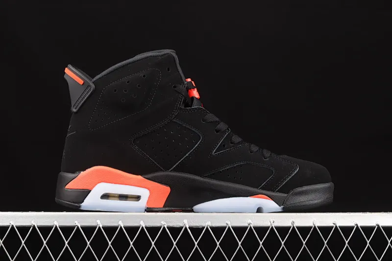 All categories Air Jordan Jordan series basketball shoes Air Jordan 6 G version Air Jordan 6 Infrared AJ6 black red Joe 6 black infrared 3M reflective basketball men's shoes 384664-060
